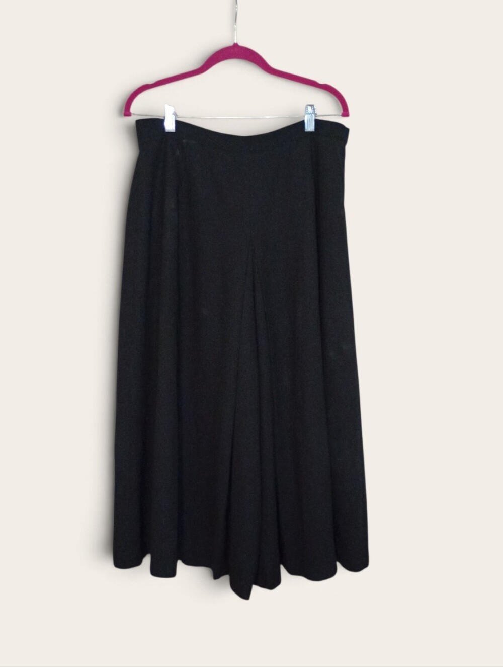 Chaus Black Wide Leg Gaucho Pants